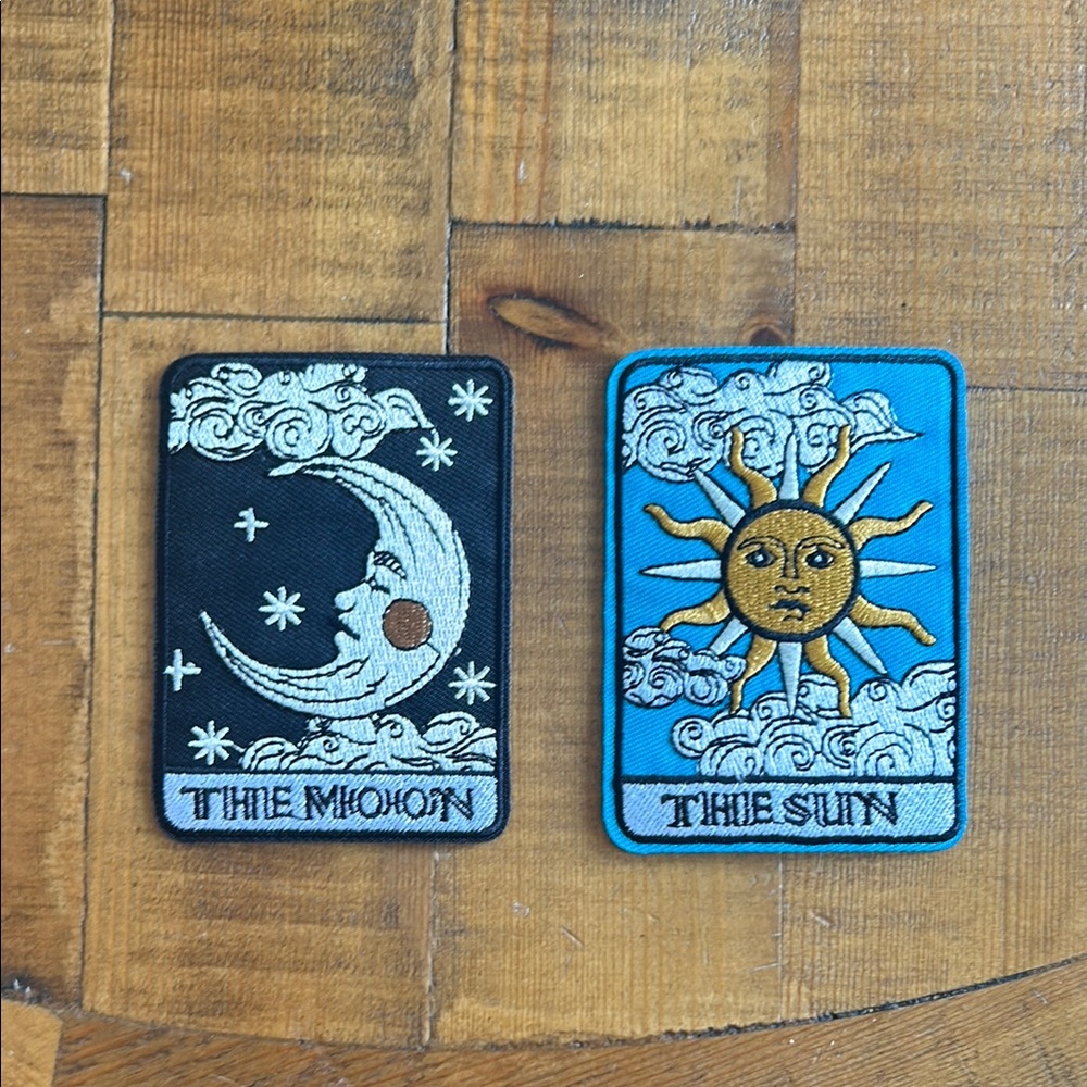 Moon and Sun Tarot Patches